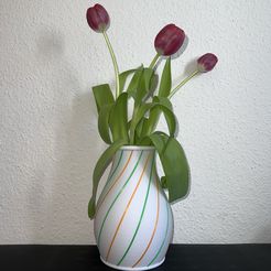 IMG_7903.jpeg Datei STL Filamentvase Vase Filament Blumenvase・Modell für 3D-Druck zum herunterladen