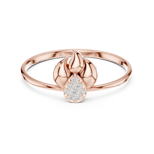 Floral Bud Cluster Diamond Ring Jewelry 3D Model