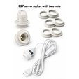 E27-Screw-Socket-With-Two-Nuts-1080.png Diamond Pendant Lamp - Lamps & Lighting by Slang