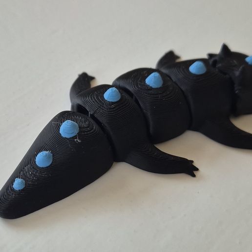 cute articulated dragon – Print in Place Flexi Toy 🦎 ・ STL File for 3D ...