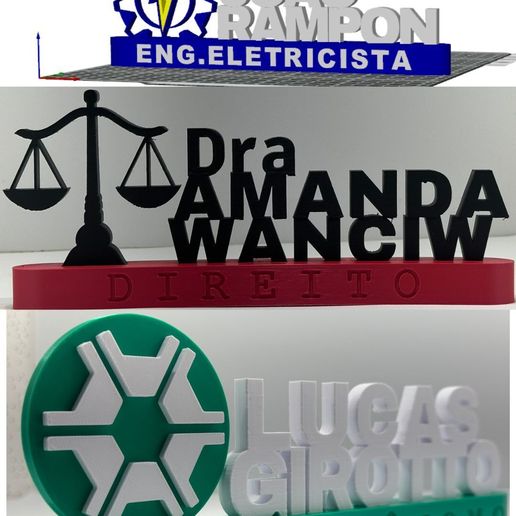 Various professions trophy/plaque