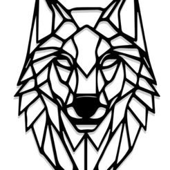 Lobo-geometrico.png 5 geometric animals contains a wolf, a giraffe, a puma, an elephant and a deer