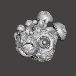 mashroom2.jpg Download STL file mushroom spirit dragon monster game jewellery pendant necklace • 3D printing object, BoxedDragon