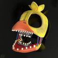 Chica-mask-withered-angle.jpg Withered Chica Mask (FNAF / Five Nights At Freddy’s)