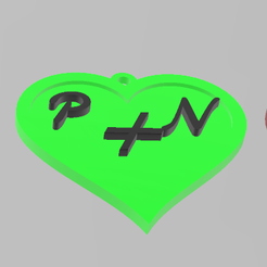 pn.png Schlüsselanhänger Herz Buchstabe P + N