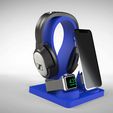 Untitled-773.jpg MAGSAFE CHARGING STATION FOR IPHONE & WATCH WITH HEADPHONE STAND - NEW