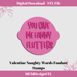 5.png Valentine Naughty Words Fondant Stamp Embosser | Polymer Clay Stamps | Icing stamps |