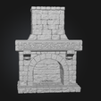 1.png Mittelalterliche Feuerstelle aus Stein - 3D Druckbares Diorama & Tischdekoration