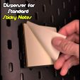 1.jpg Post It Note Dispenser for Ikea Skadis