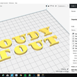 CURA.png GOUDYSTOUT font uppercase 3D letters STL file