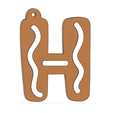 H.png Letters - Keychain
