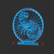 88.png Scorpion Figure - Suspended 3D - No Support - Thread Art STL