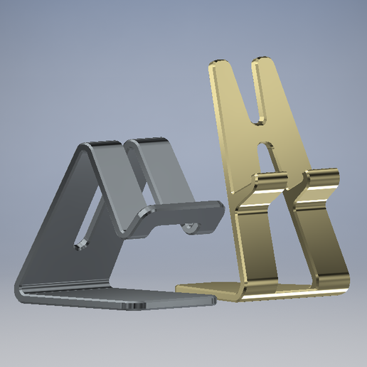 Iphone and Samsung table top Holders 3D model