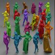 untitled10.jpg Файл STL 22 модели персонажей Lowpoly для женщин - Pack 3 3D модель для печати・Модель для загрузки и 3D-печати