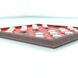 8.jpg Checkers Board Game 3D Print Model