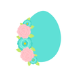 EGG.png Floral Easter Egg Cookie Cutter | STL File