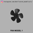 01b.png Electric Fan & Cover for Big Block Engines (Single Fan) in 1/24 1/25 scale