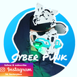 Bild_1.png STL file Cyber Oni Mask - Cyber Punk Mask - Cyber Ninja Mask #COSPLAYXCULTS・3D printable model to download