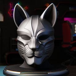 untitled5.png 3D file Stylized Cat Mask・3D print design to download