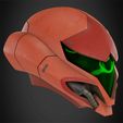 SamusPowerHelmetClassic4.jpg Metroid Samus Aran Power Suit Helmet for Cosplay