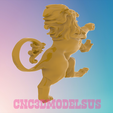 2.png Golden lion 2,3D MODEL STL FILE FOR CNC ROUTER LASER & 3D PRINTER