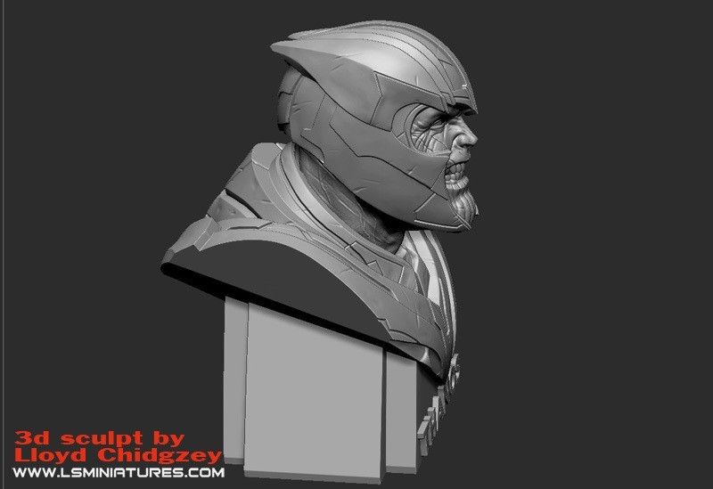 thanos_screencaps03cults.jpg Free STL file Thanos Bust-from Avengers Endgame・3D printer design to download, LSMiniatures