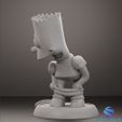 44.jpg Bart Simpson "Mooning" - 3D Fan Art Statue - Presupported