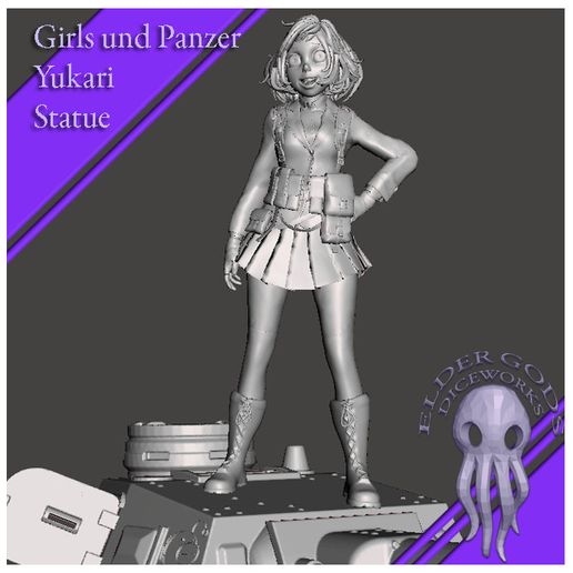 【期間限定お試し価格】 🪖 Yukari for File STL Statue・ Panzer) Und (Girls Akiyama ウェディングドレス