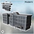 1-PREM.jpg Modern Flat Roof Hospital with Wave Architecture (Intact Version) (8) - Cold Era Modern Warfare Conflict World War 3 RPG  Post-apo WW3 WWIII
