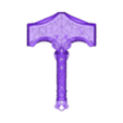 full damaged without tape.stl God of War: Ragnarok - Thor Mjolnir - UPDATED