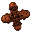 vans2.png Crossed Skateboards with Vans Wall Logo