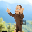 3.png Bigfoot Thumbs Up / 3MF Included / Easy Print