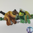 ab.png Sailor and Pirate Captains, Turtles, Articulated, Flexy, Toy