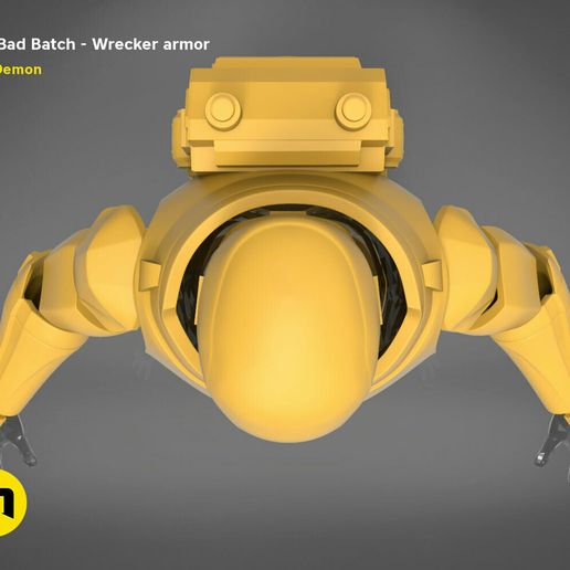 Bad_Batch_Wrecker-render_basic.115.jpg Fichier 3D L'armure du démolisseur de mauvais lot・Design imprimable en 3D à télécharger, 3D-mon