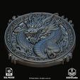 46.png Chinese Dragon Relief for CNC Laser and 3D Print STL File and 4K Grayscale TIF