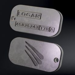 Logan_Militar_Tag_ID_KeyChain_Cover_1_.jpg Wolverine / Logan Militar Tag ID Keychain