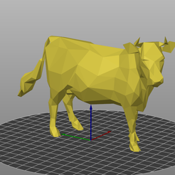 image_2023-03-04_231404271.png STL file Low Poly Cow・3D print object to download