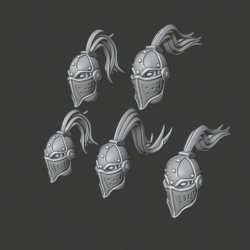 Helmets for Quiet Female Warriors 3D model