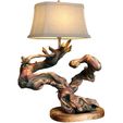 3ddd1.jpg Rustic Nightstand table lamp made of driftwood tree branches 3D model