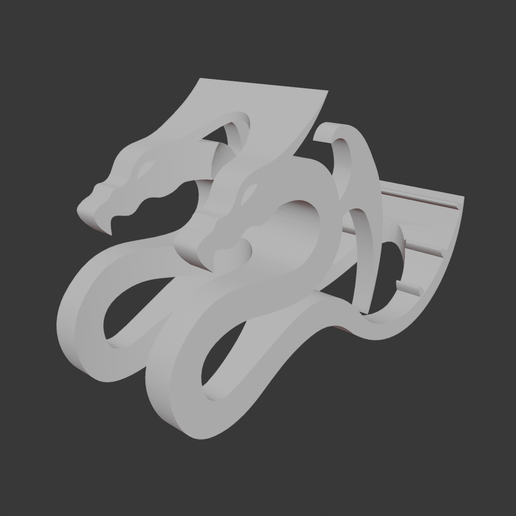 Majestic Dragon Phone Holder 3D model