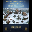 addsquared.png Frozen Viking Village – Winter Barbarian Settlement Terrain | 37 STL Modular Wargame & RPG Tabletop Scenery