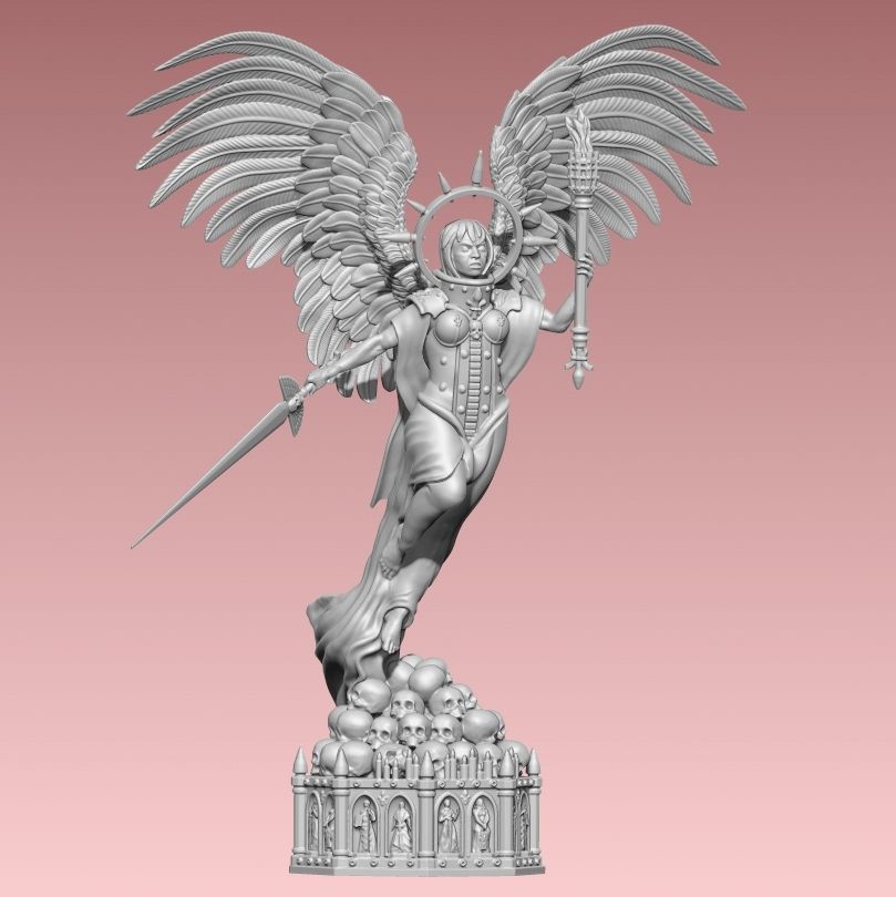 render_celestine_2.jpg Archivo STL estatua de san celestino warhammer・Modelo de impresión 3D para descargar, 3d-fabric-jean-pierre