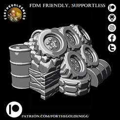 barricade-13.png Barricade 13 (FDM friendly, suppotless, 32mm scale)