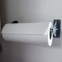 Paper towel wall mount command strips no supports by Michael F, Download  free STL model