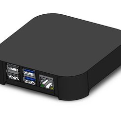 ScreenShot001.jpg Free STL file Raspberry Pi 4 case・3D printable design to download