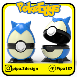 Snorlax-1.png STL-Datei SNORLAX-OSTEREI・Modell zum Herunterladen und 3D-Drucken
