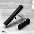 ima_ffdd987.jpeg 3D Printed Semi-Auto Airsoft Pistol -The Pudding- No Gas needed, No Batteries needed