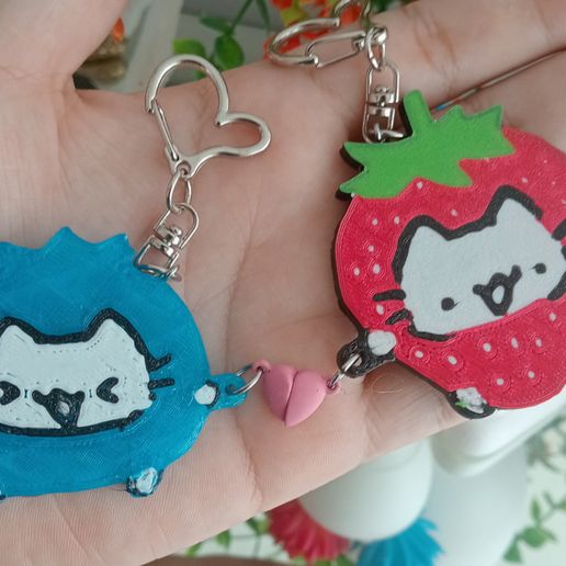 Llavero Gato Duo Fruta