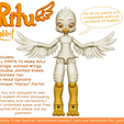 il_794xN.png [KABBIT BJD] - Ritu The Harpy Kabbit Ball Jointed Doll (For SLA and FDM Printers)