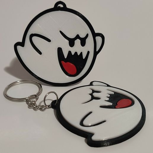 🔑 BOO KEY CHAIN・Free STL File for ・Cults